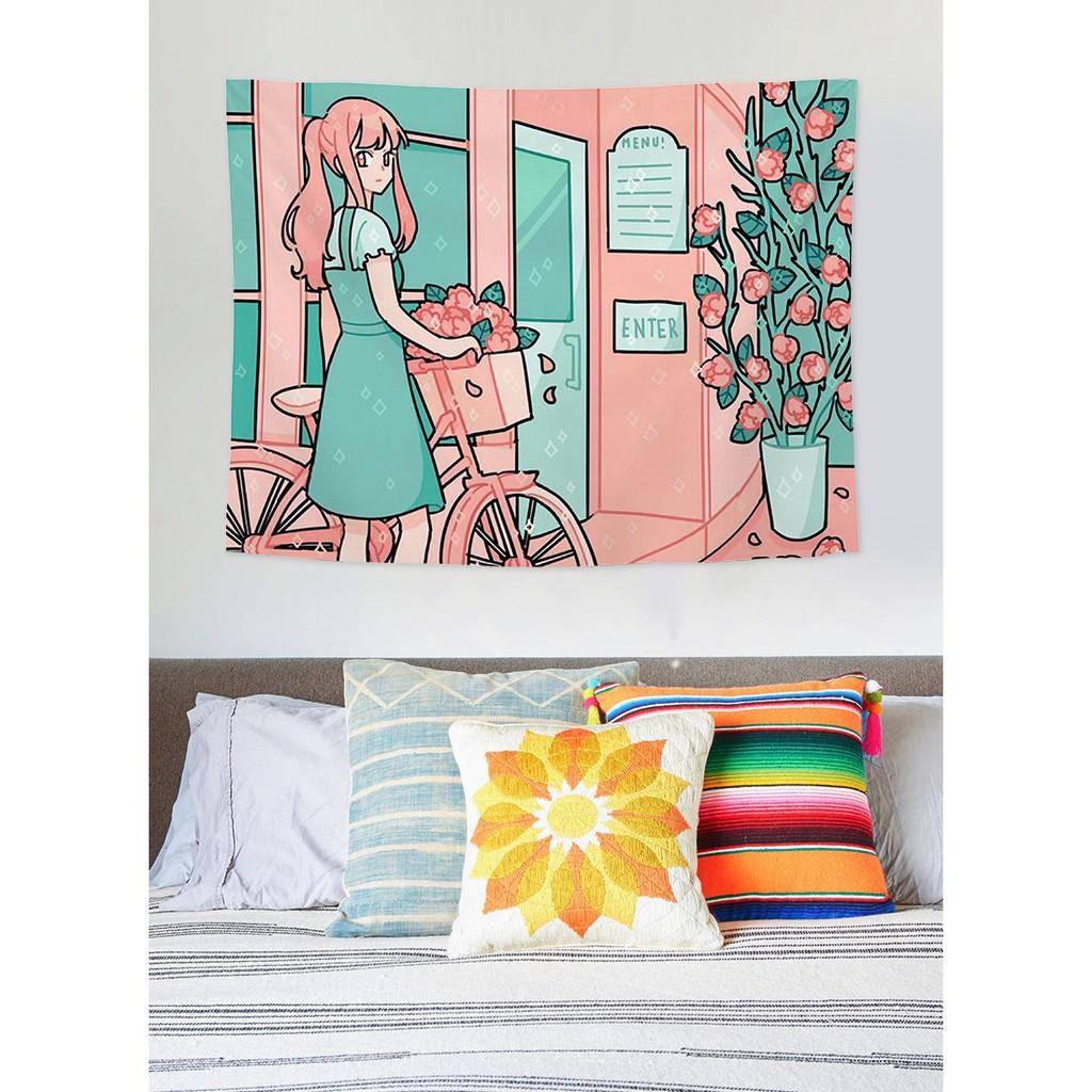 Tranh vải Decor chàng trai cô gái anime siêu kute mới nhất -