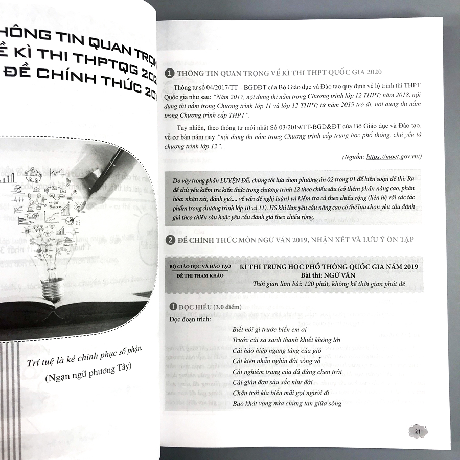 Combo luyện thi khối D1: Sketch Test Luyện Đề THPT QG 2020 môn Toán, Ngữ Văn, Tiếng Anh