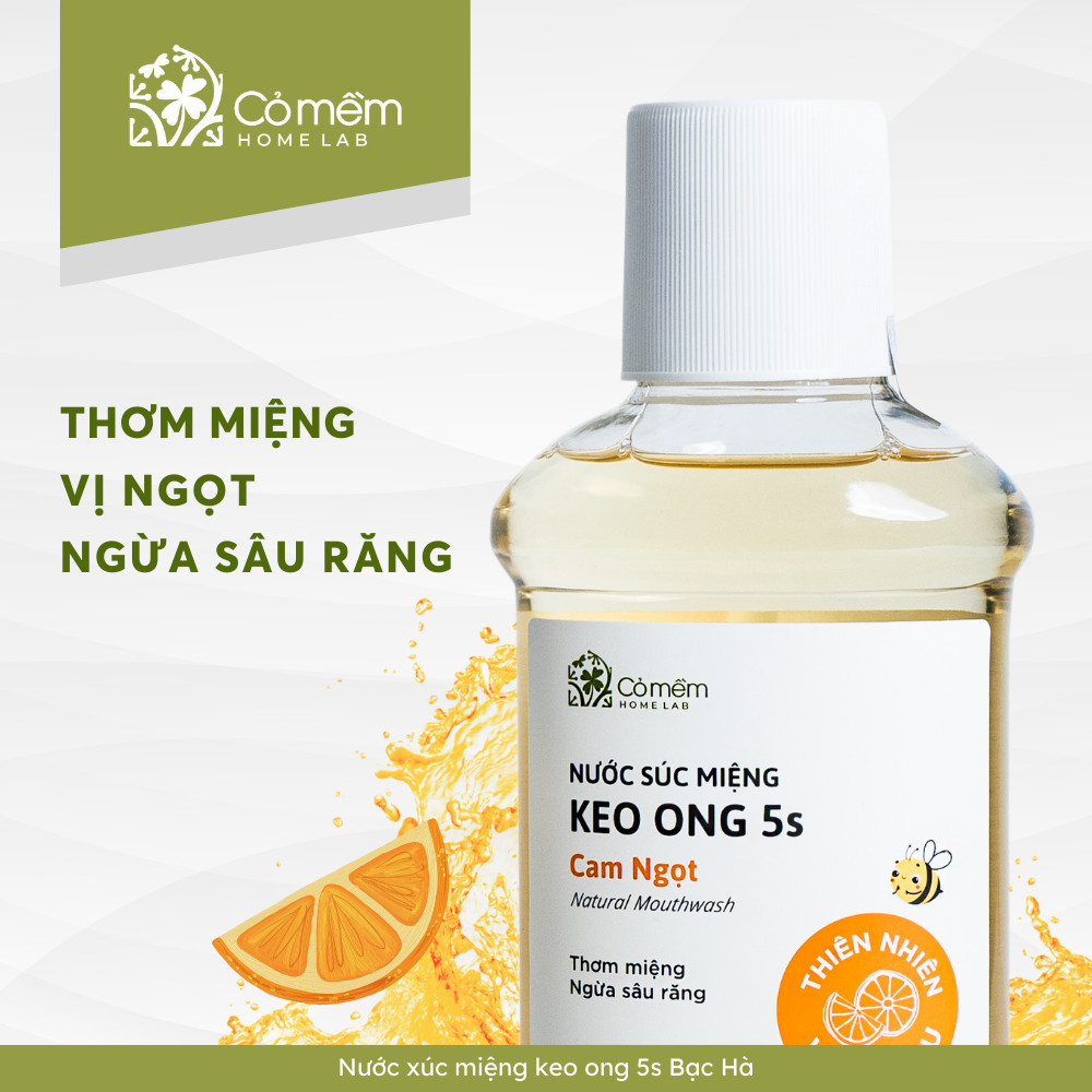 Nước Súc Miệng Hỗ Trợ Giảm Hôi Nhiệt Miệng Ngừa Sâu Răng Hiệu Quả Dùng Được Cho Người Lớn Và Trẻ Nhỏ Cỏ Mềm 500ml