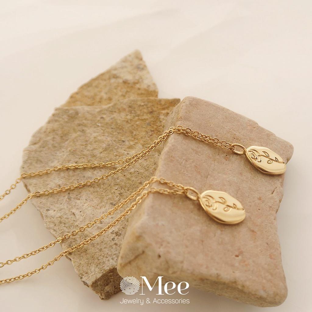 Dây chuyền mặt hoa hồng Mee vòng cổ nữ - N2580