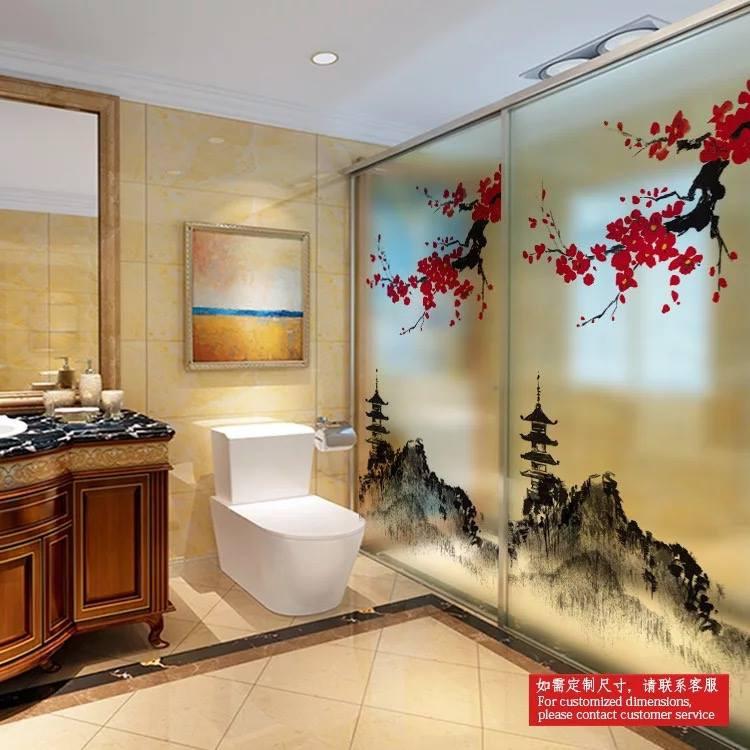 COMBO 2 Tấm Decal dán kính cao cấp nhiều mẫu khổ 60x116cm