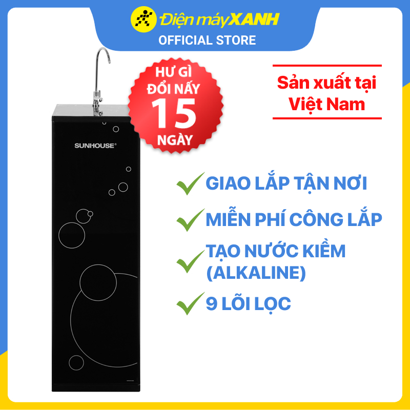 Máy lọc nước RO Sunhouse SHA8889K 9 lõi - Hàng chính hãng