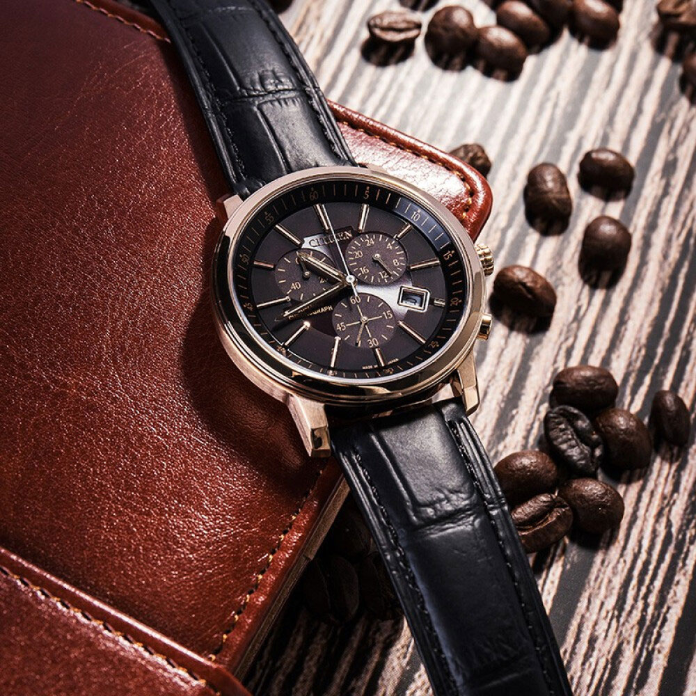 Đồng Hồ Nam Citizen Dây Da AT0496-07E - Mặt Đen