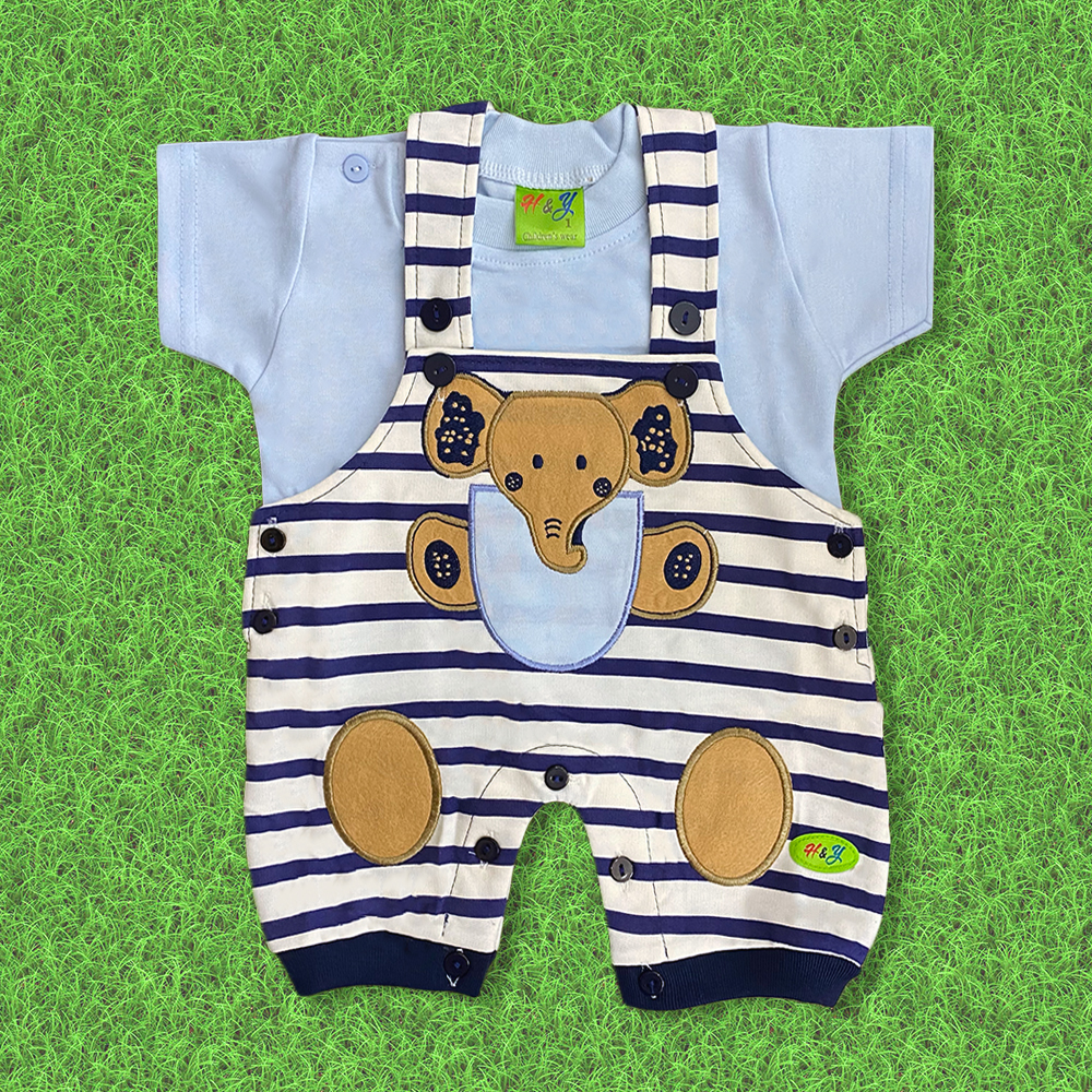 Bodysuit sơ sinh 2 lớp Voi Con xinh xắn cho Bé 0-12 tháng