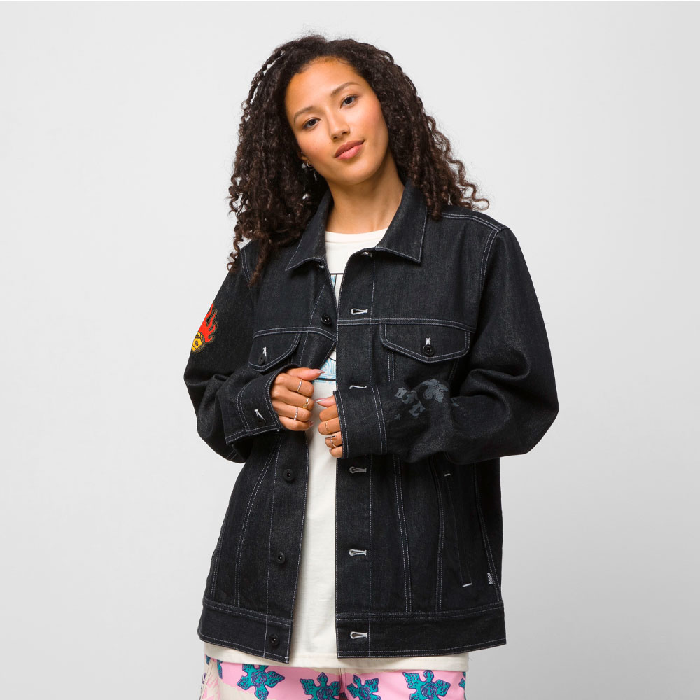 Áo Khoác Vans X Stranger Things HFC Jean Jacket VN0007RVBLK
