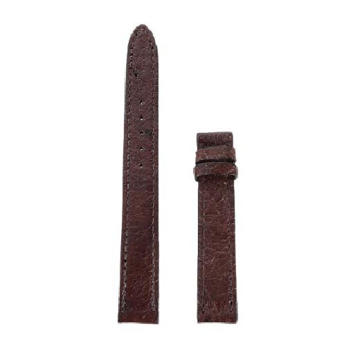 HC8453-55-56-58 - Dây đồng hồ Huy Hoàng da đà điểu da bụng size 12, 14 màu đen, nâu đất, nâu đỏ, vàng bò