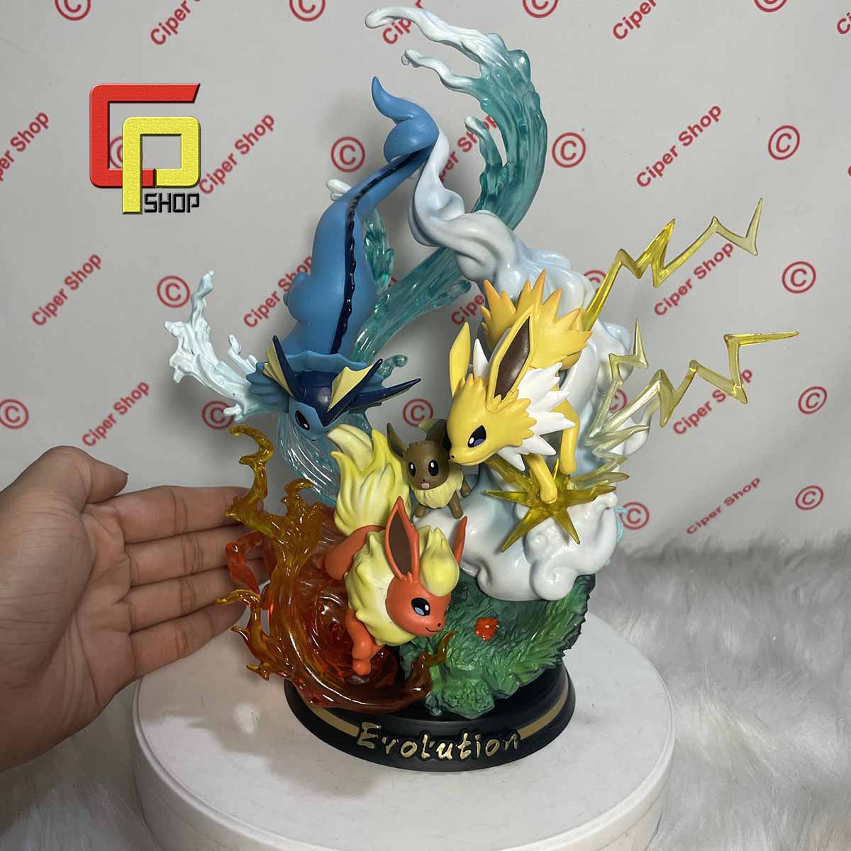 Mô hình Eevee Pokemon tiến hóa - Có Led - Figure Pokemon hệ tiến hóa