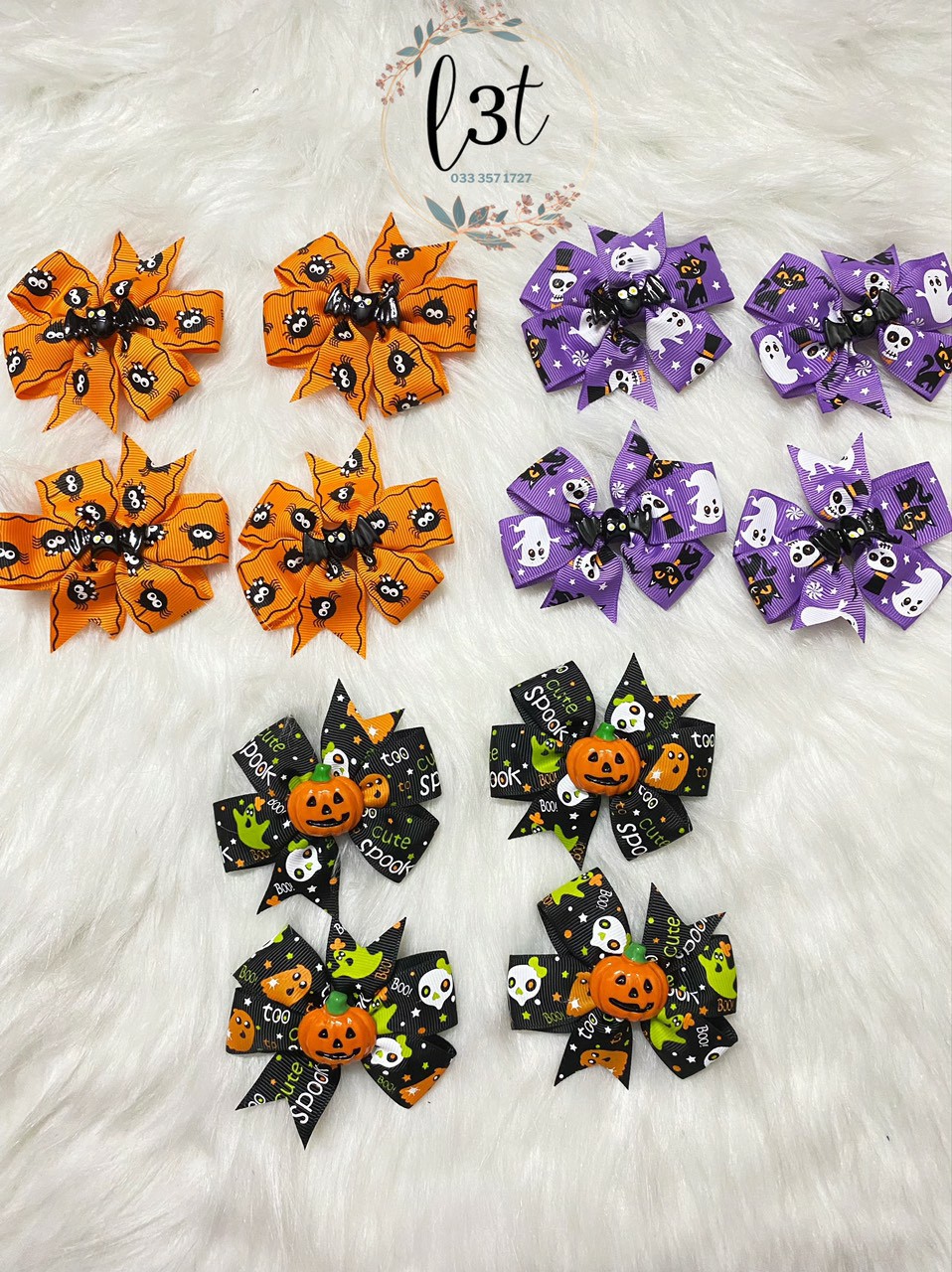 Kẹp tóc hóa trang halloween - 1 set 2 kẹp