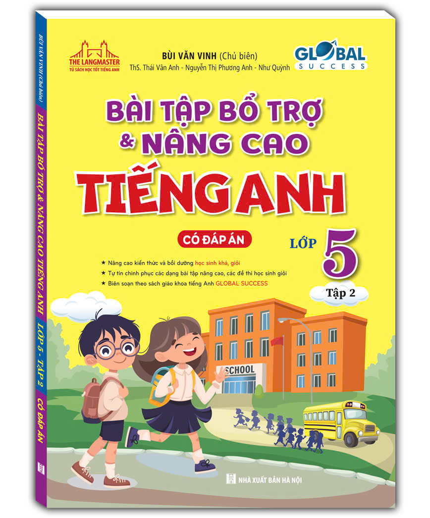 Sách GLOBALSUCCESS - Bài tập bổ trợ và nâng cao tiếng anh lớp 5 tập 2 (có đáp án). Tặng sổ tay