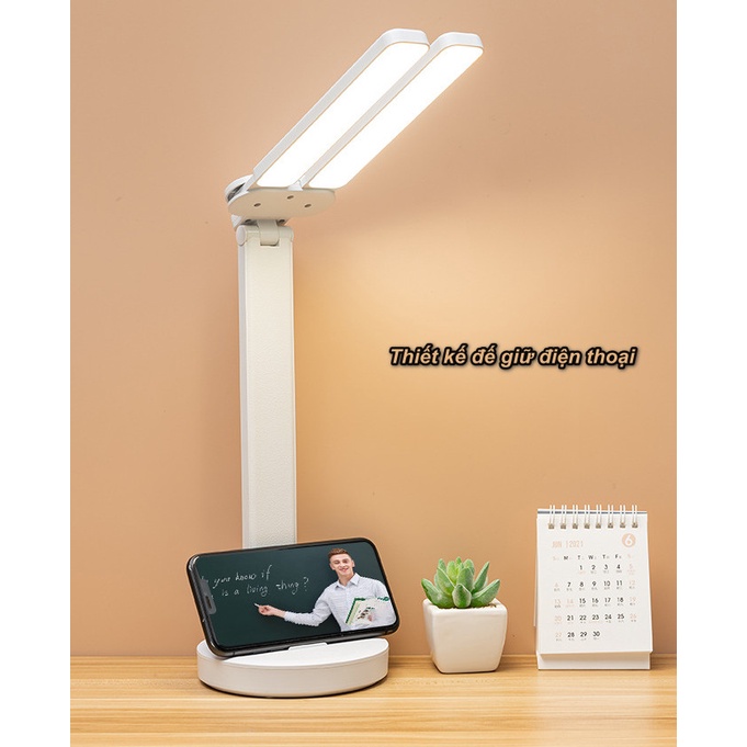Đèn Để Bàn Học Tập Làm Việc Bảo Vệ Mắt 3 Cấp Độ Sáng WhitePowell