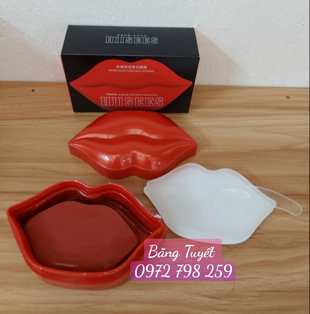 MẶT NẠ DƯỠNG ẨM MÔI HOA HỒNG ROSE MOISTURIZING LIP MASK HIISEES