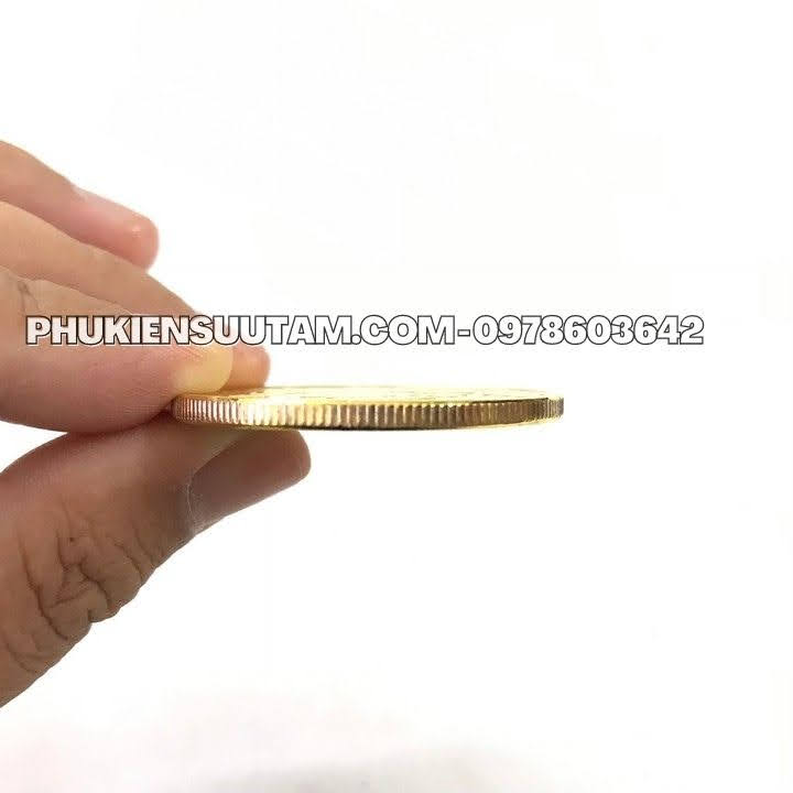 Xu 12 Con Giáp Tuổi Sửu, đường kính: 4cm, màu vàng - SP005818