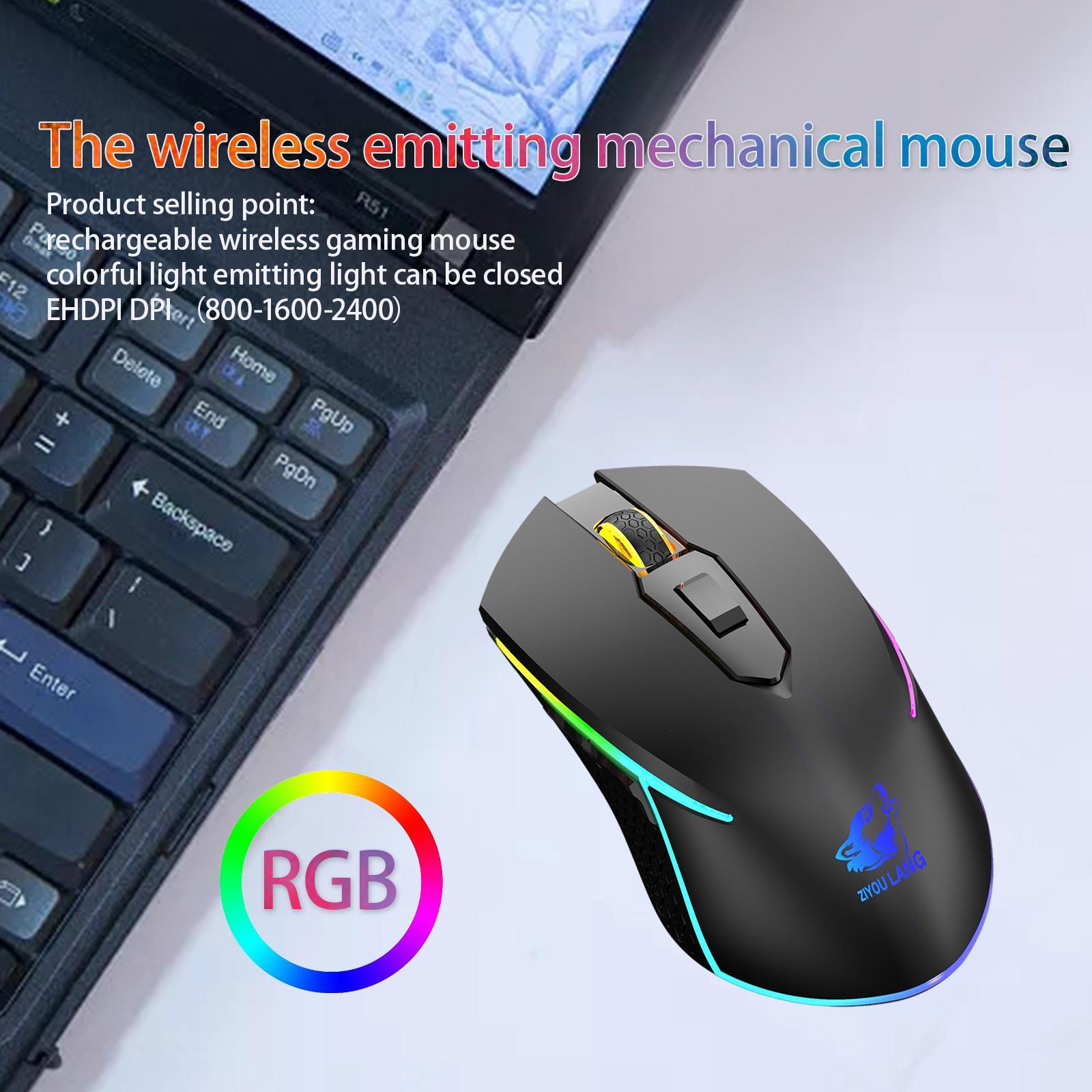 X9 USB Wireless RGB Backlit Gaming Mouse 2400DPI 500mAh