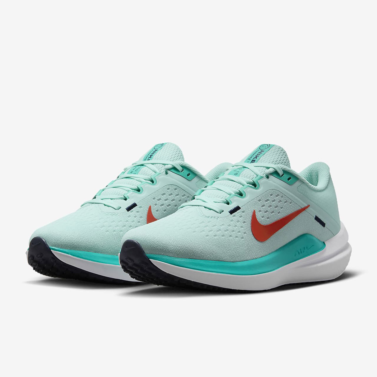 Giày chạy bộ Nữ NIKE W AIR WINFLO 10 - JADE ICE/CLEAR JADE/WHITE/PICANTE RED - 6 US