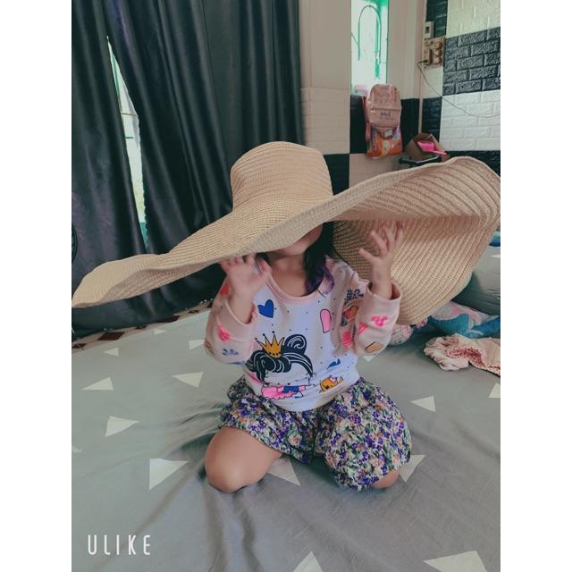 Nón rộng vành mềm mại có thể gấp gọn thời trang đi biển mùa hè dành cho nữ Nhiều màu sắc