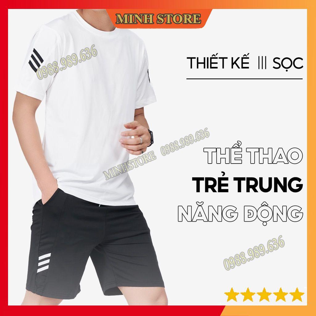 Bộ thể thao nam thun lạnh co dãn cao cấp, bộ quần áo nam thể thao chất thoáng mát BO03 - MS66