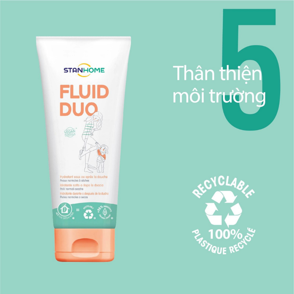 Kem dưỡng ẩm cho da khô, da nhạy cảm Stanhome FLuid Duo 250ml