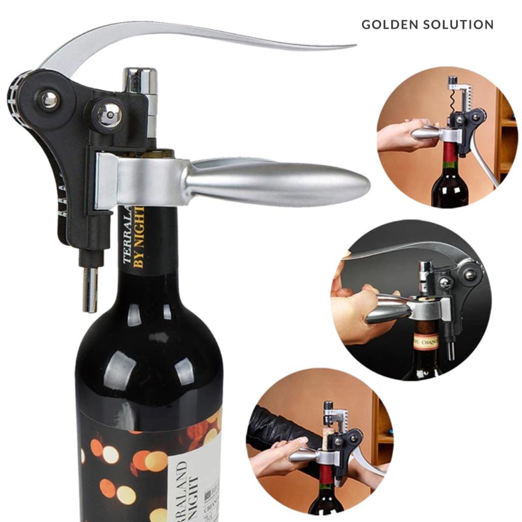 Bộ Dụng Cụ Khui Vang Tai Thỏ Kèm Phụ Kiện Đồ Mở Nắp Nút Chai Rượu Vang GDS - Miễn Phí Khắc Tên