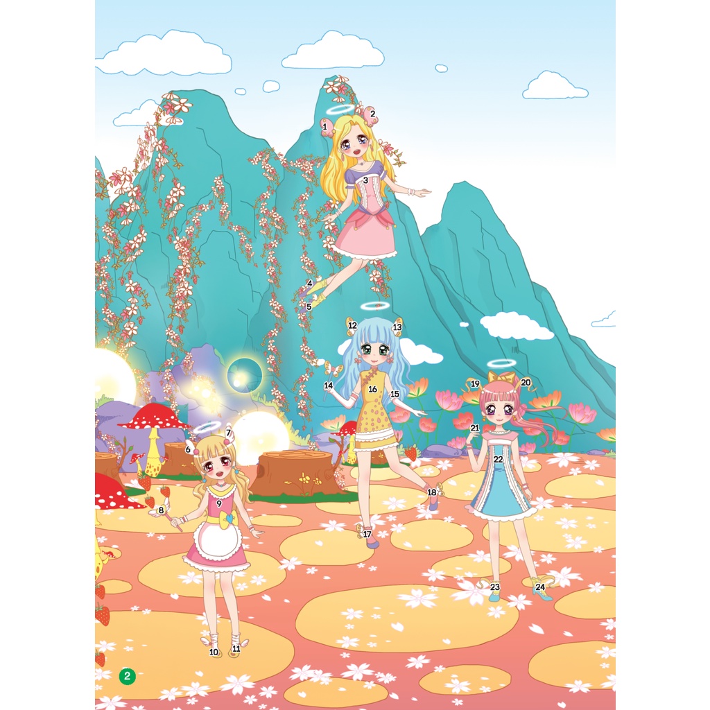 2000 hình dán trang phục công chúa - Công chúa phép thuật (sách bản quyền) Tái bản