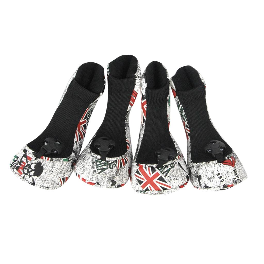 4Pcs/Set PU Leather Sports Golf Club Headcover Wood Putter Driver Head Cover