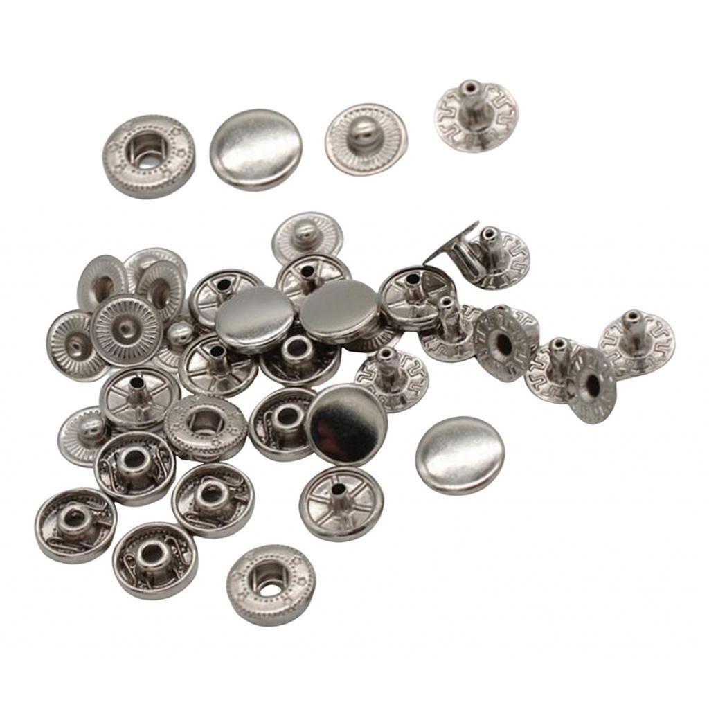 10 Bộ Báo Chí Đính Nút Popper Nút Khóa Phụ Kiện May Vá 10 Mm