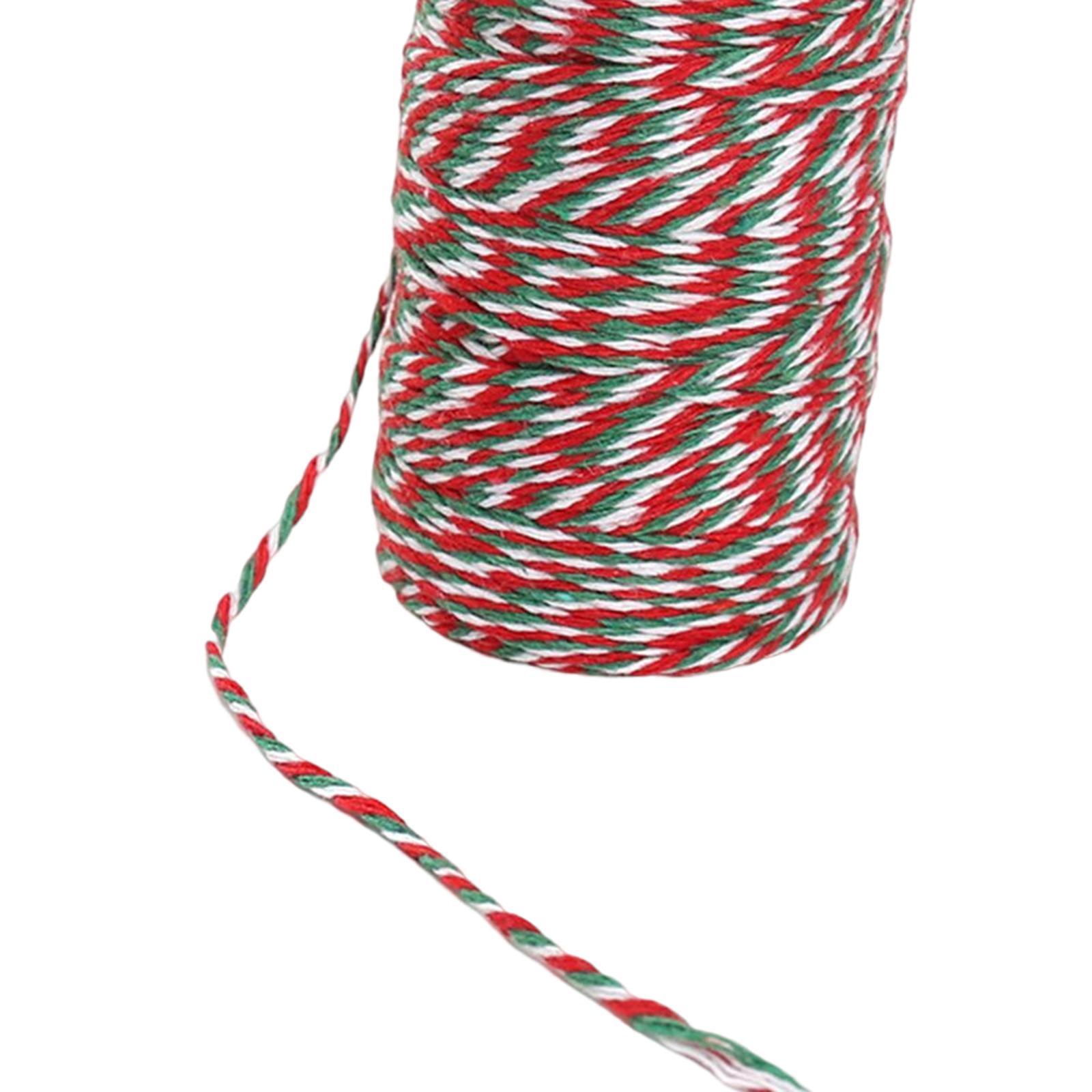 Xmas Twine Rope Craft Twine Rope Durable Rope for Gift Wrap Crafts