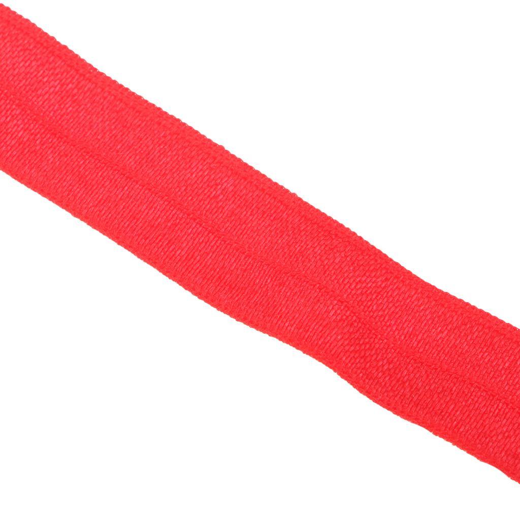2pcs 2.7m 15mm Stretch Elastic Spandex Satin Band Lace Dress DIY Sewing Trim