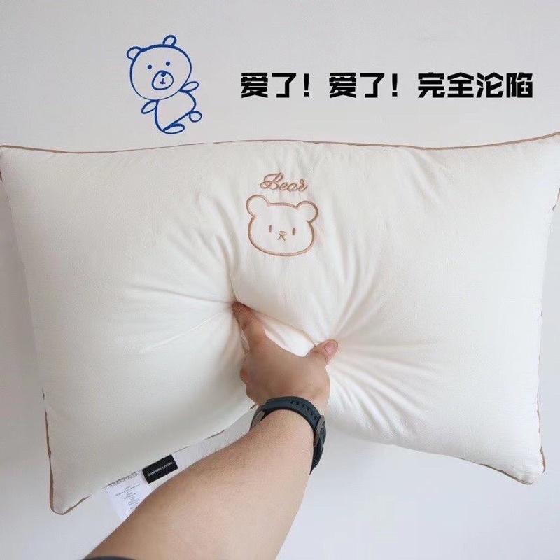 Đôi Ruột Gối Gấu Teddy Hàng Nhập khẩu Cao Cấp Làm Bằng Vải Cotton Thoáng Mát