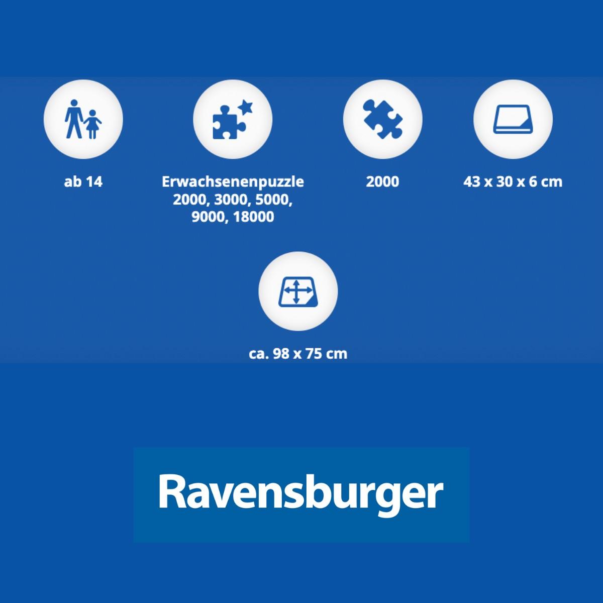 Xếp hình puzzle Atmospheric London 2000 mảnh RAVENSBURGER 166275
