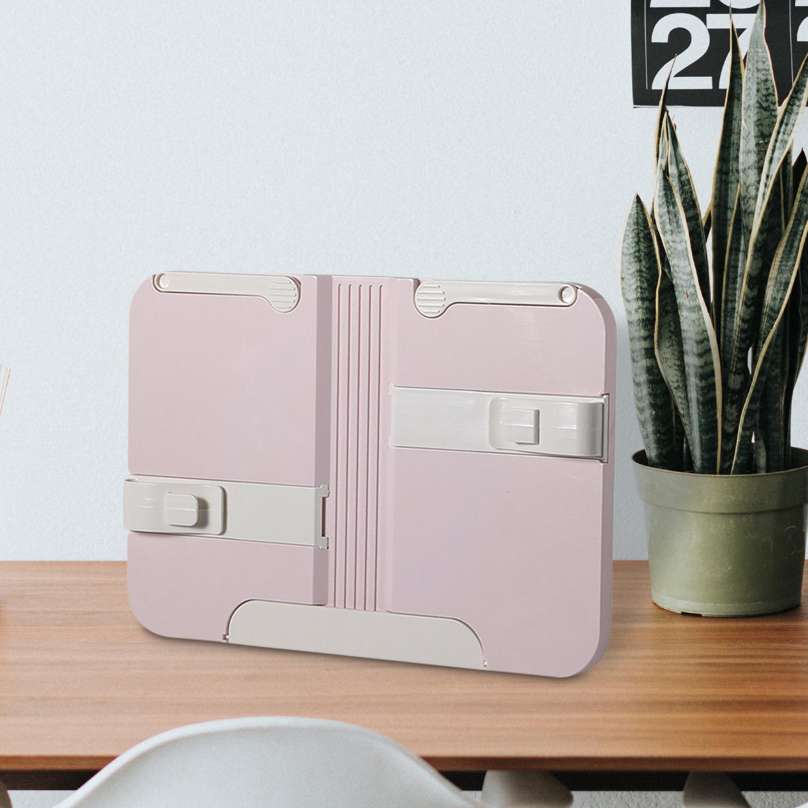 Table Book Holder Folding Book Stand for Reading Books Stand Recipe Shelf Portable Foldable Desk Bookstand for Office Documents Books Tablet