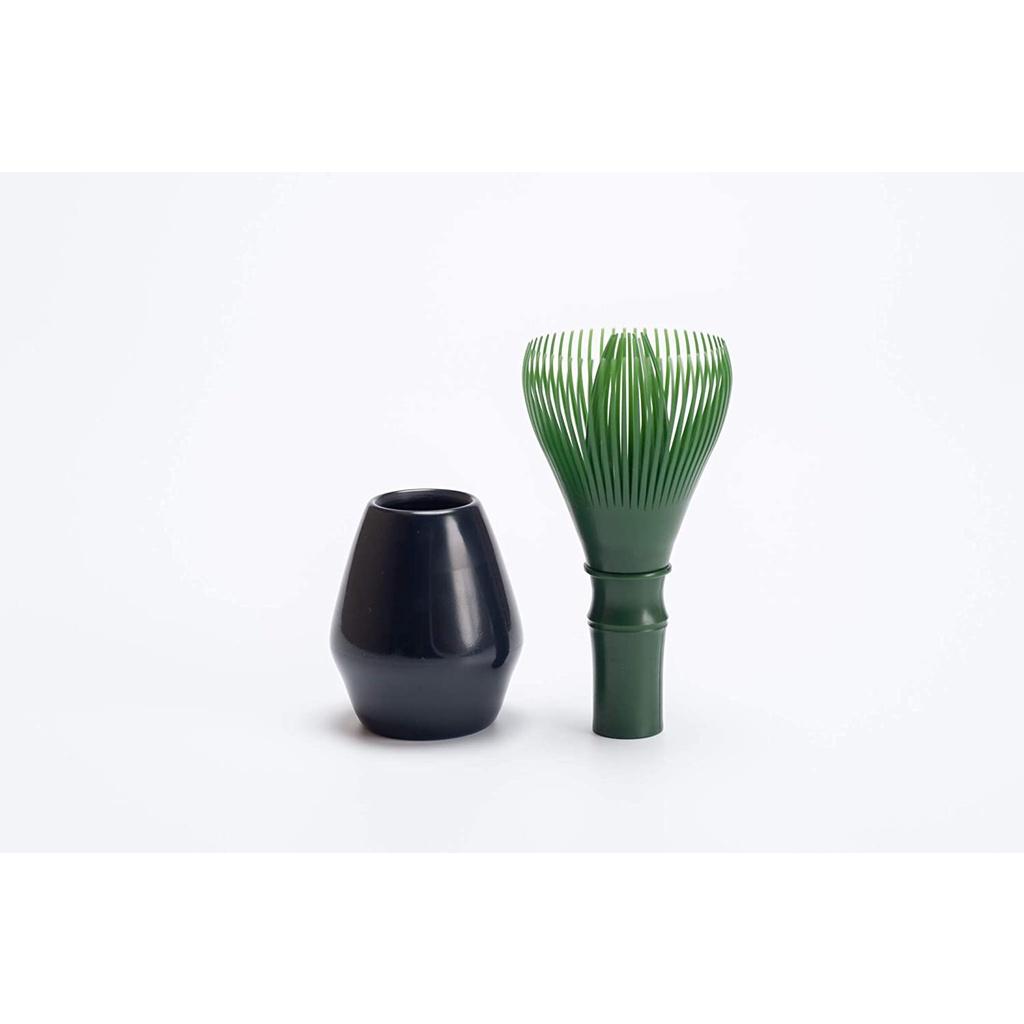Set Chổi nhựa cao cấp Chasen Resin để pha matcha - Gồm cả đế giữ chổi Naoshi