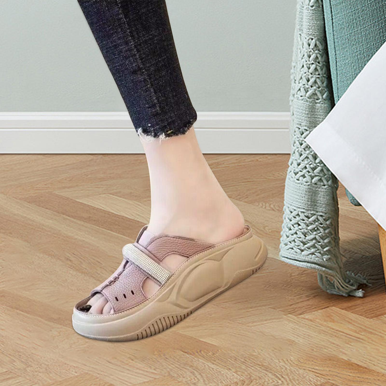 Women Platform Slide Sandals House Slippers Pool Thick Sole Open Toe Sandals