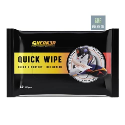 Khăn Lau Sạch Giày Nhanh Quick Wipe Sneak3r Công Nghệ Oxi Aciton - Dễ sử dụng, tiện lợi, nhanh gọn