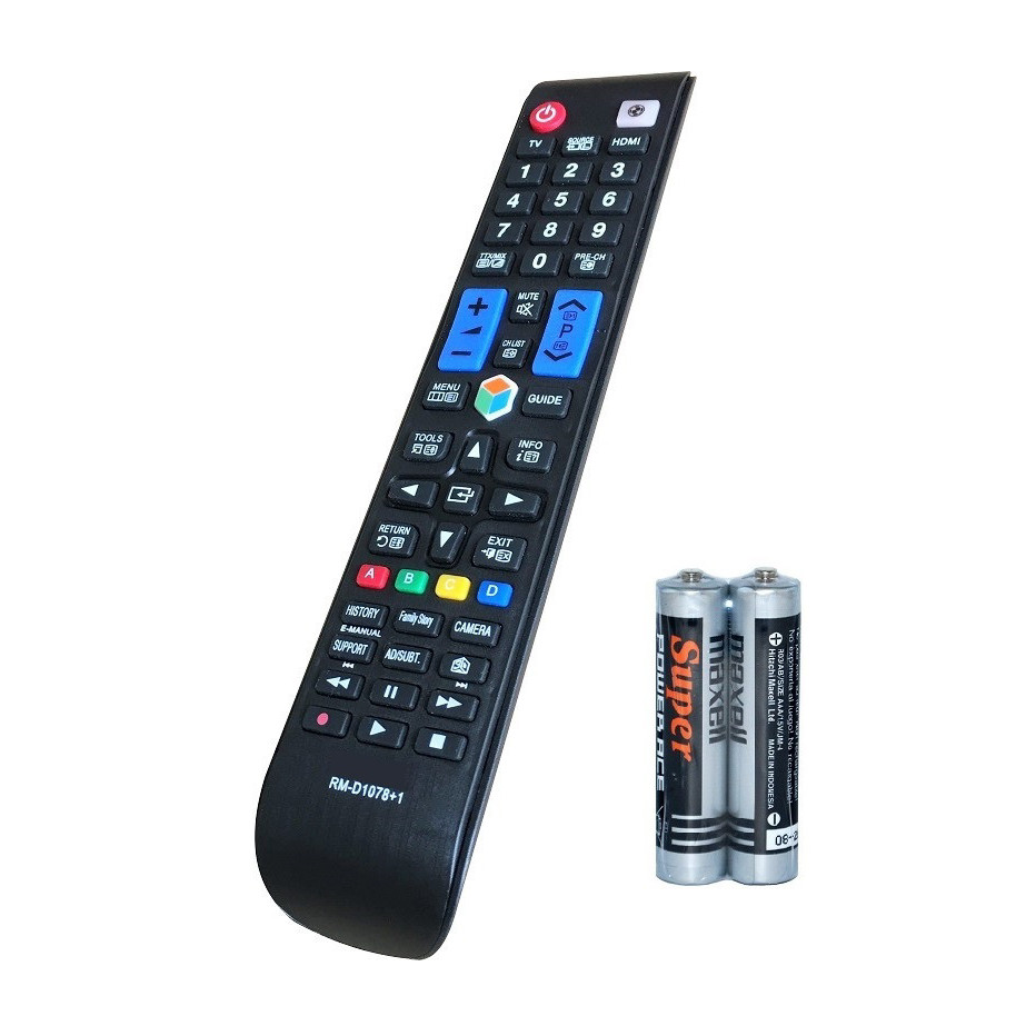 Remote Điều Khiển Dành Cho Smart TV, Internet TV, TV Thông Minh SAMSUNG RM-D1078+1 Grade A+ (Kèm Pin AAA Maxell)