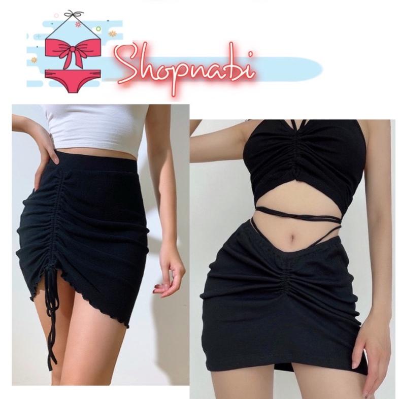 HOT 2021 Váy rút dây THUN LẠNH DÀY MỊN MÁT, có quần short bên trong