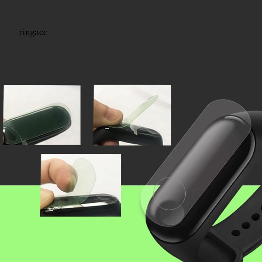 Set 3 Miếng Dán Màn Hình Trong Suốt Chống Trầy Cho Đồng Hồ Thông Minh Xiaomi Miband 3