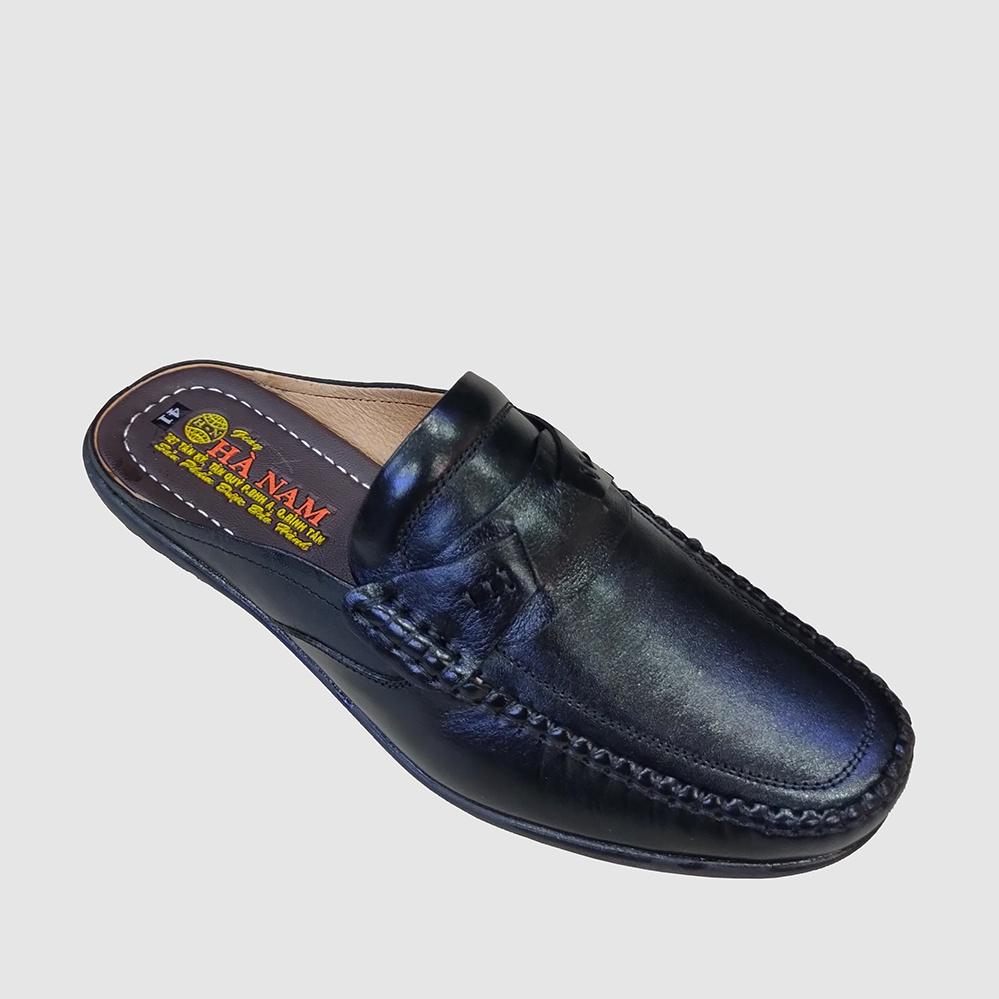 Dép Bít Mũi Nam Da Bò Thật TiTi ĐÔ Cao Cấp GSB20104d