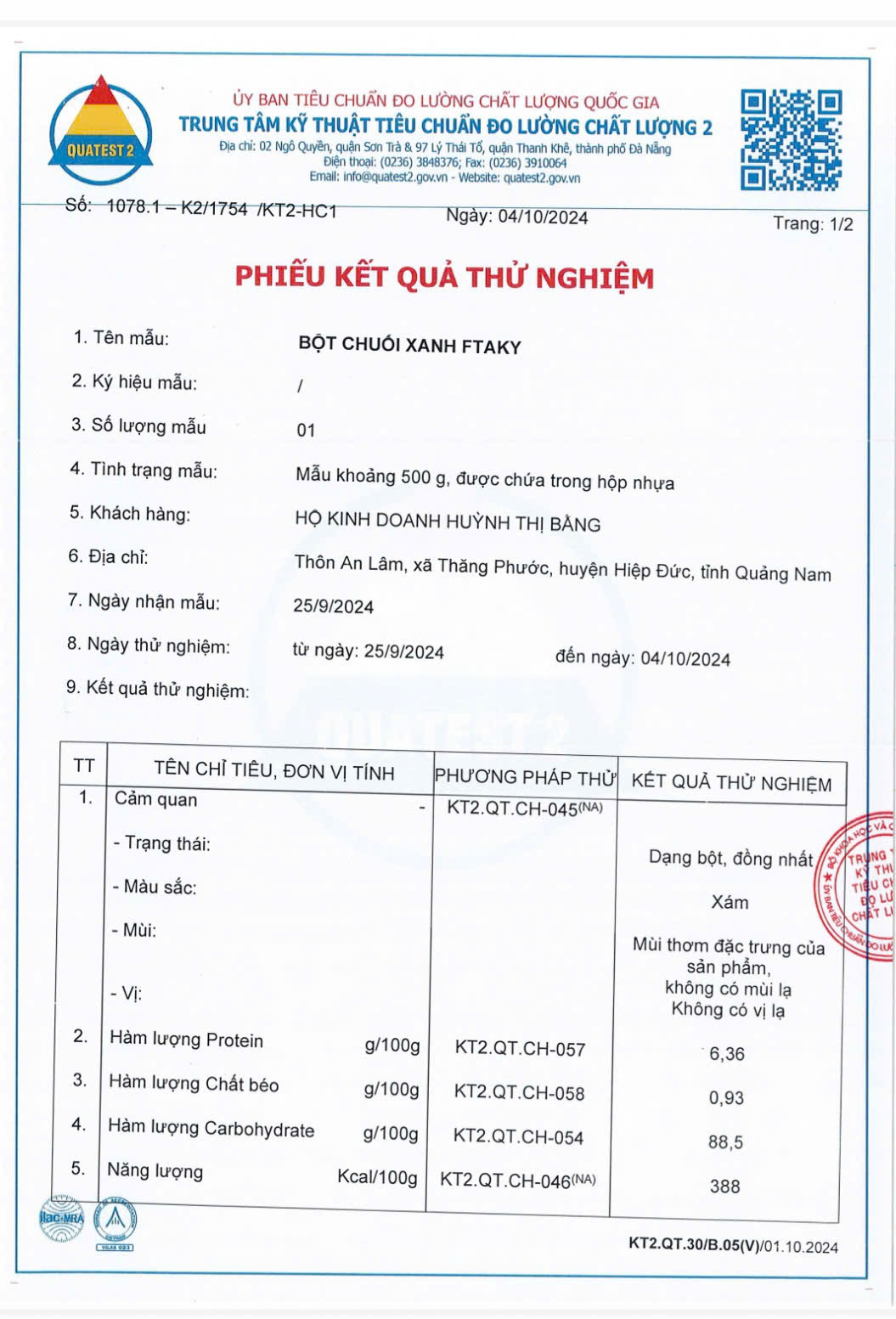 Bột Chuối Xanh - 29.9% Tinh Bột Kháng, nguyên xơ, không đường, không chất bảo quản - Nguyên Chất ( Đã Kiểm Nghiệm )