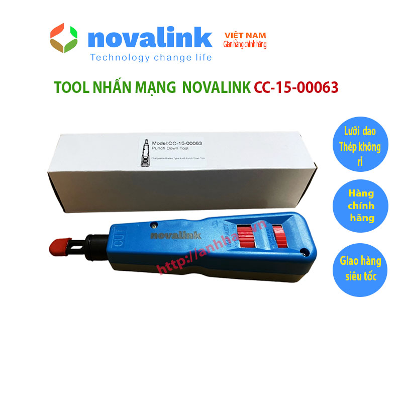 Tool nhấn mạng Novalink CC-15-00063 cao cấp - Hàng chính hãng, đủ thuế VAT, COCQ