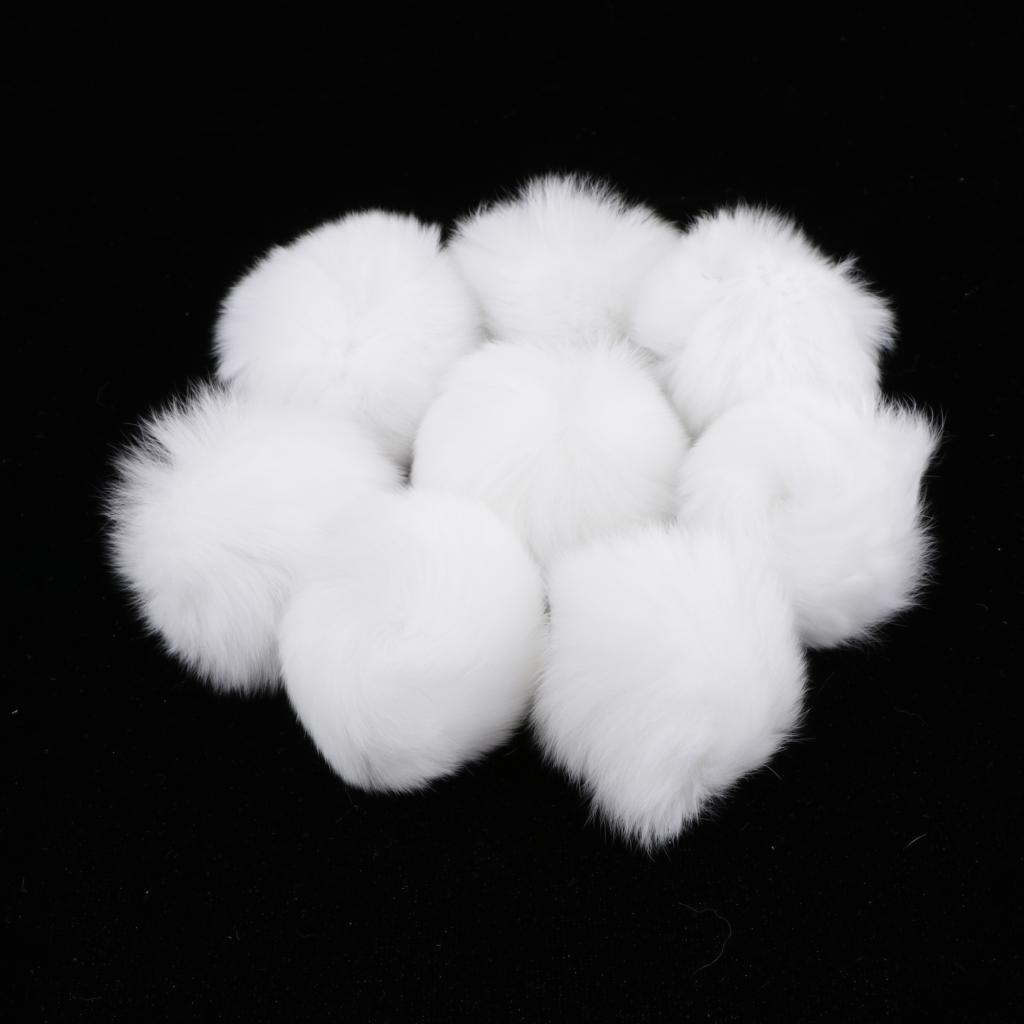 Set 8 Quả Bông Mềm Mại Dùng Làm Móc Chìa Khóa / Phụ Kiện Dễ Thương