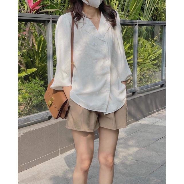 Áo sơ mi trắng tay dài size L