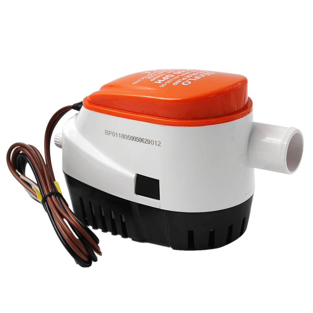 1100GPH Boat 12V Automatic Submersible Bilge Water Pump Float Switch