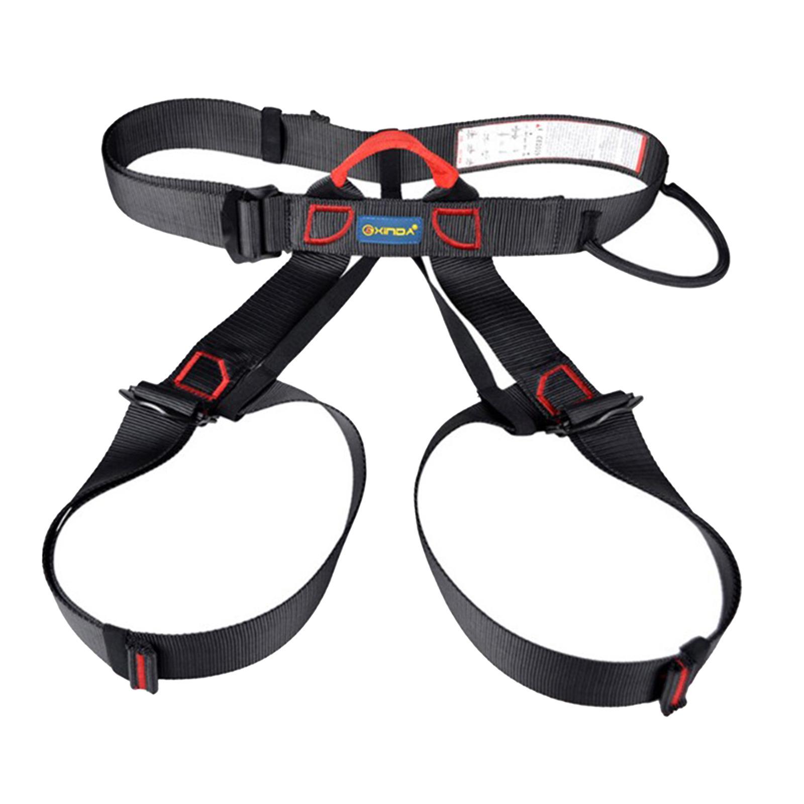 Climbing Harness Adjustable  Belt Wider Climbing Rappelling Black