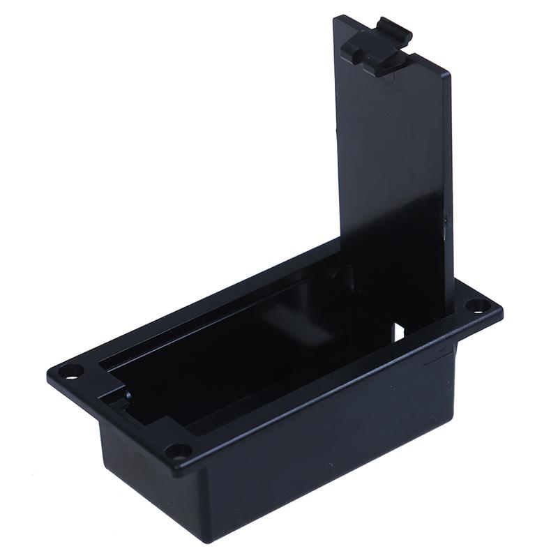 1 Máy Tính Đen Phẳng Gắn Pin 9V Hộp Giá Đỡ Màu Đen Cho Đàn Guitar Điện Bass Lưu Trữ Bao Bán