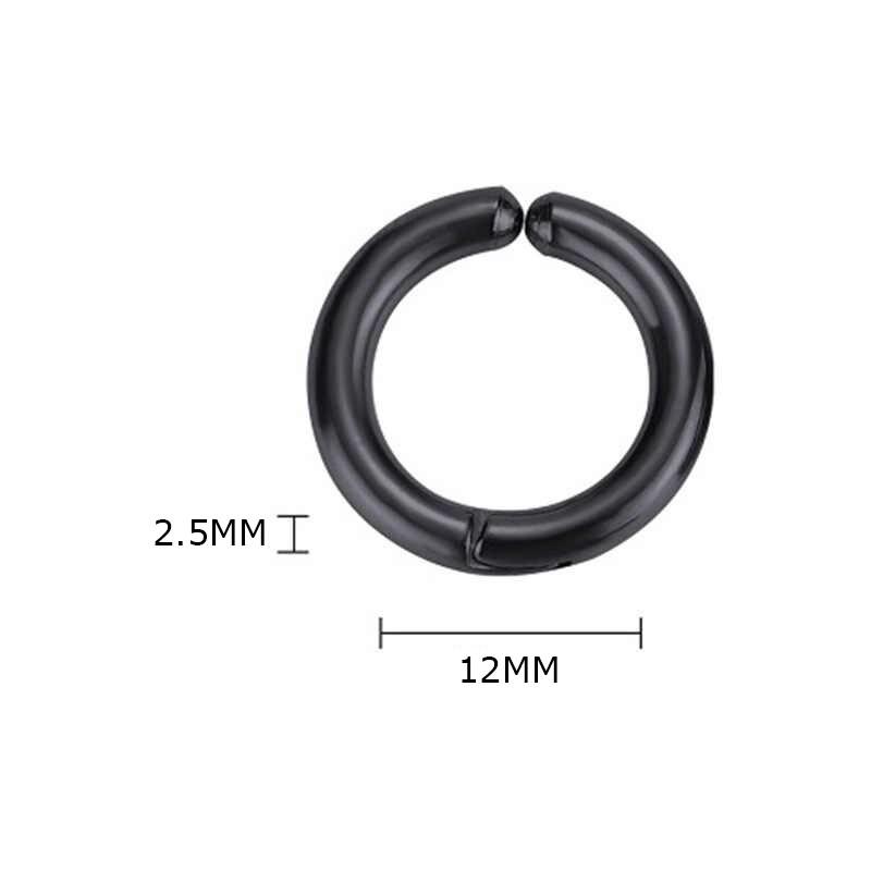 Khuyên Tai Nam Không Cần Bấm Lỗ inox 316L, Khuyên Vành Tai Tròn Cho Nam