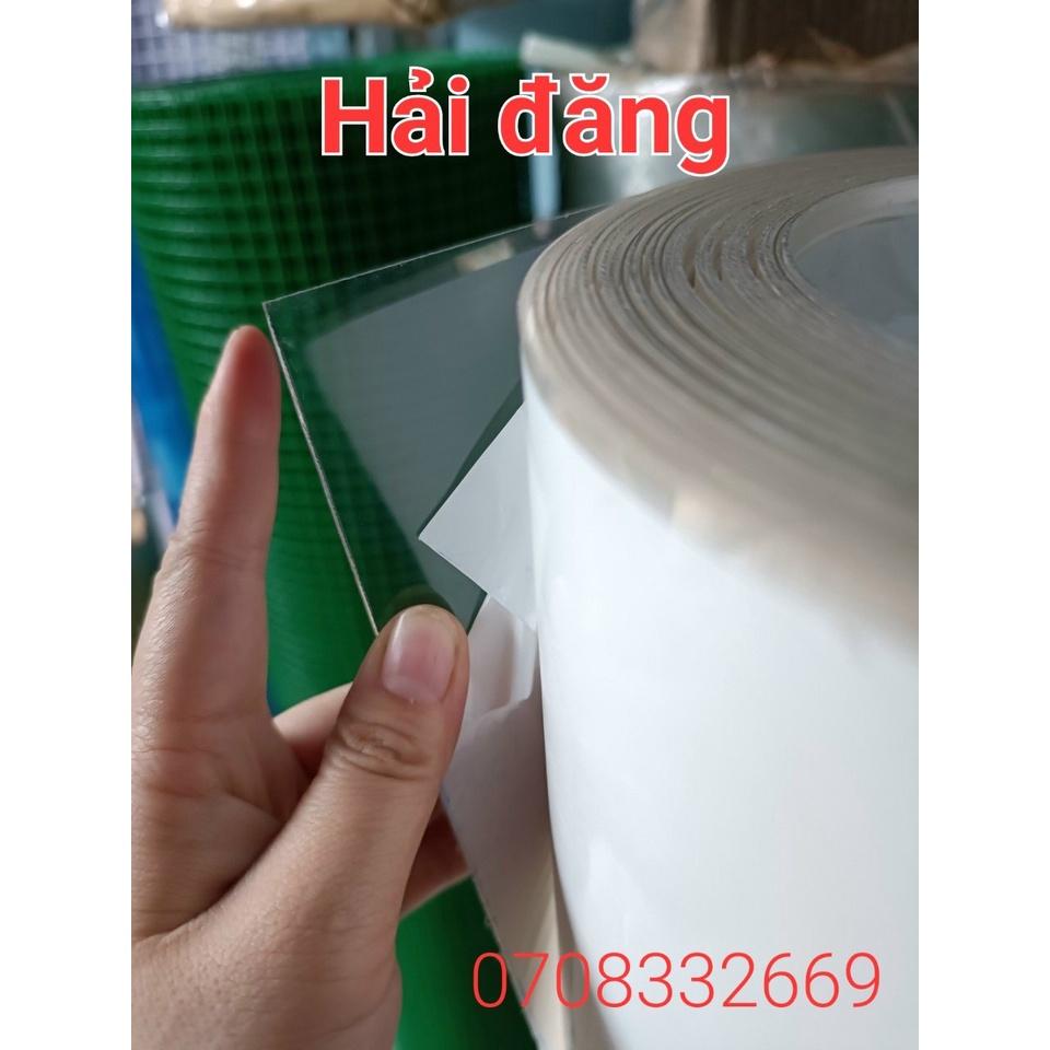 (Khổ cao 1,22m x Dày 8 zem) Tấm tôn nhựa phẳng POLY lấy sáng MÀU TRẮNG TRONG SUỐT ,( LOẠI 1)