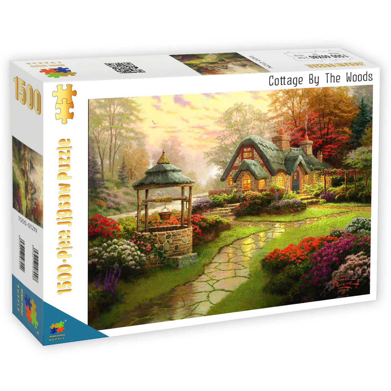 Cottage By The Woods - Bộ Tranh Ghép Hình Minh Châu 1500 Mảnh Kích Thước 60x80cm
