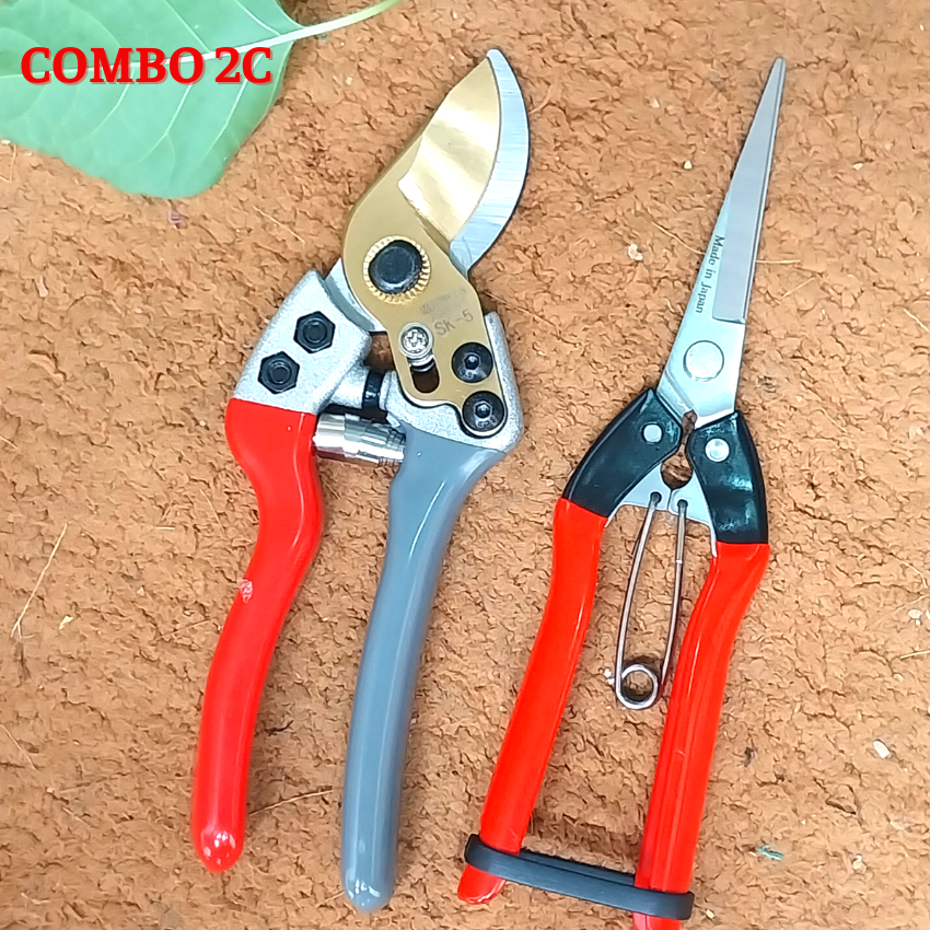 Kéo SK5 chuyên dụng cắt tỉa cành-cán bọc su chống trượt cao cấp. Mẫu mới nhất