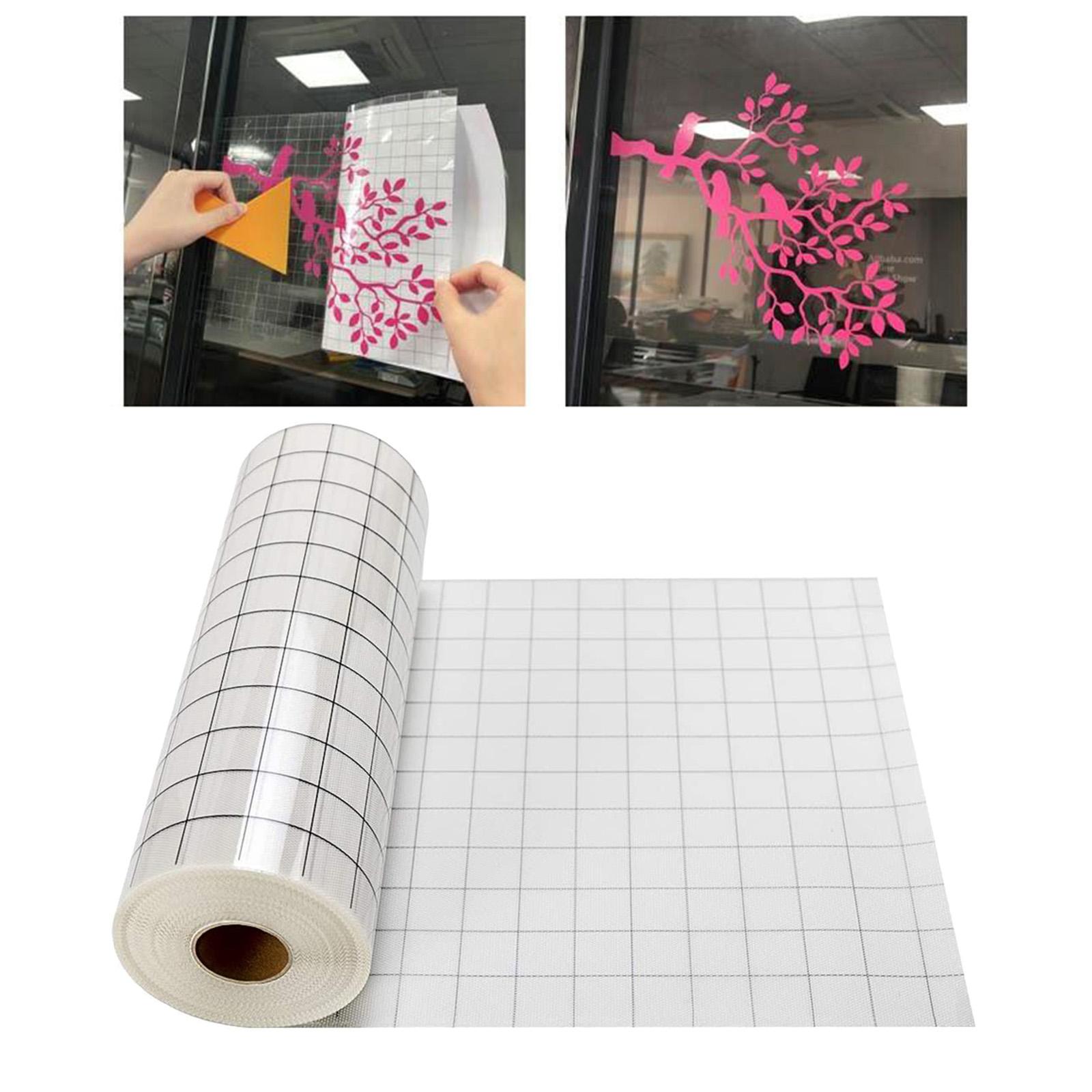 2x Vinyl Transfer Paper Tape for  Glue 12 X 60 '' Clear Alignment Grid