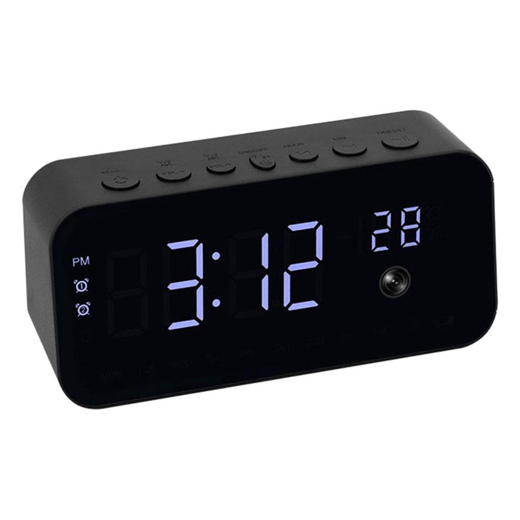 1080P Nanny Camera Hidden Camera Clock for Home Office Indoor Monitoring
